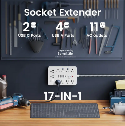 파워 스트립 (멀티탭) 1250W - 5FT