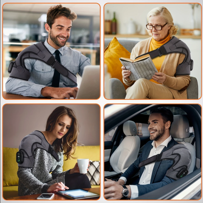 (신품) 어깨 찜질 + 진동 마사지