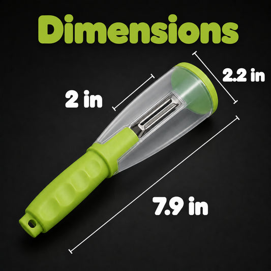 Vegetable Peeler with Catching Container - Random Color
