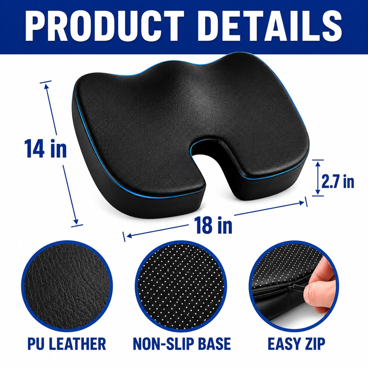 Memory Foam Seat Cushion