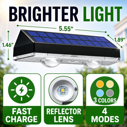 Solar Fence / Garden Lights - 2 Pack