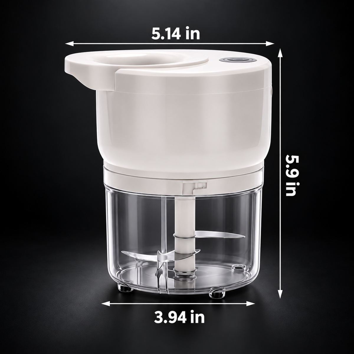 3-IN-1 Cordless Mini Chopper & Slicer (See Description)
