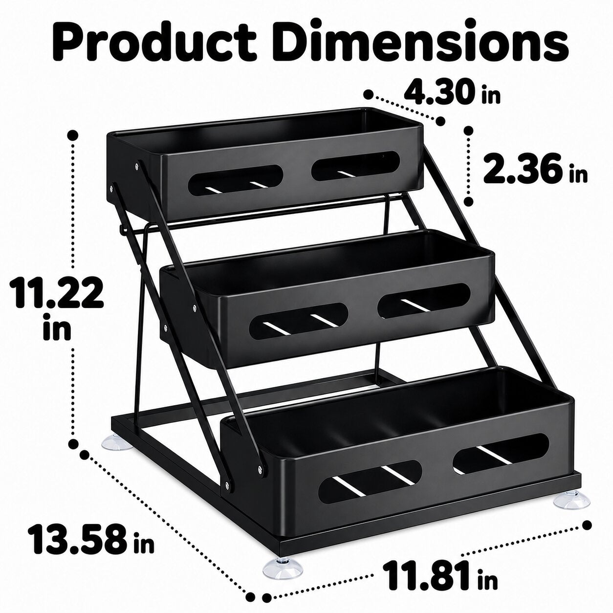 Spice Rack Organizer - 3 Tier