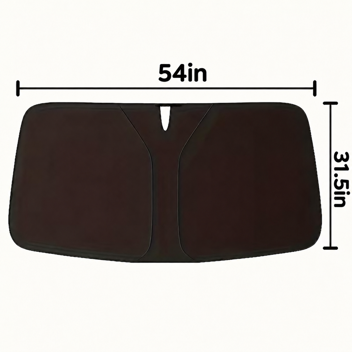 Car Windshield Sunshade - Fits Compact to Mid-Size Sedans