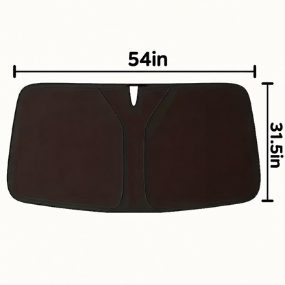 Car Windshield Sunshade - Fits Compact to Mid-Size Sedans