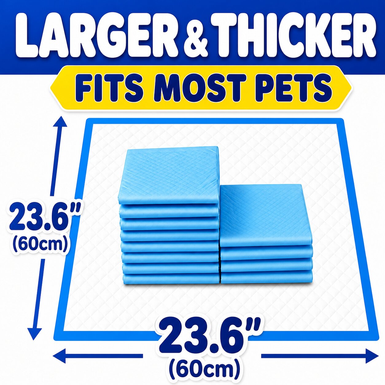 23.6" Dog Pee Pads - 100 Count