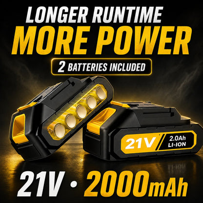 Ratchet Wrench 3/8 45Ft-lbs 21v 2Ah x 2