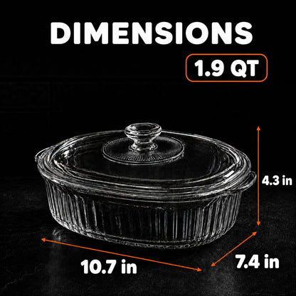 Casserole Baking Dish - 1.9 QT (Serves 1-2)