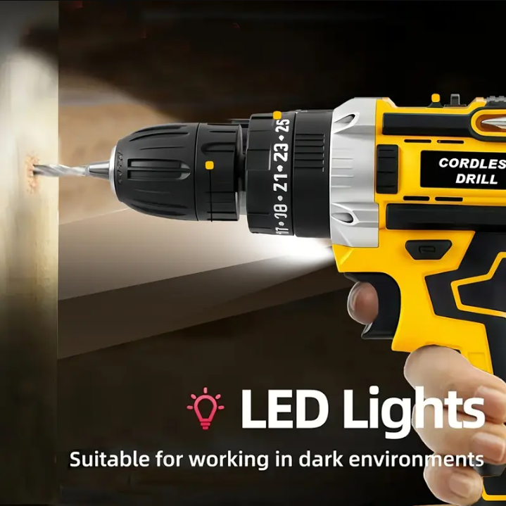 임팩트 드릴 398in-lbs 21V 2Ah x2