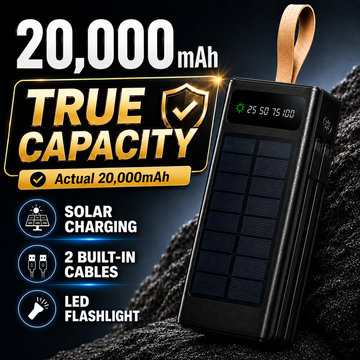 💥 실측 20000 mAh  - 태양광 파워뱅크