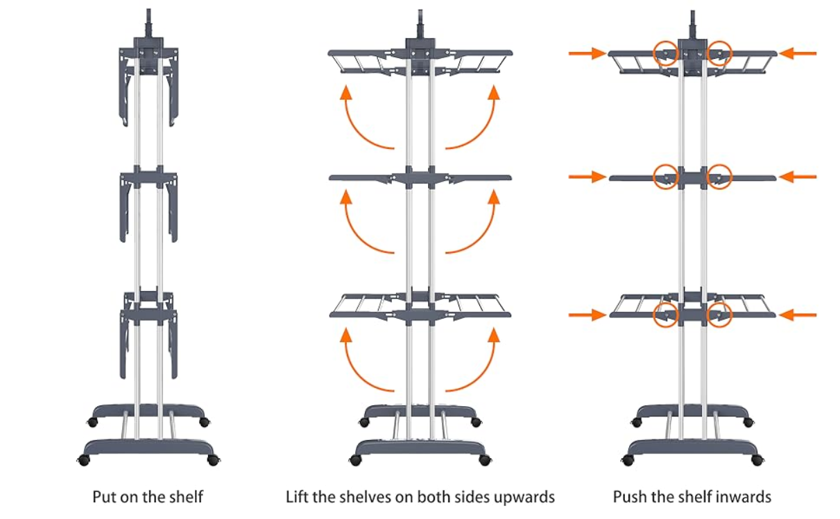 (신품) 4단 빨래 건조대