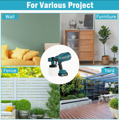 (신품) HVLP 21V 무선 페인트 스프레이