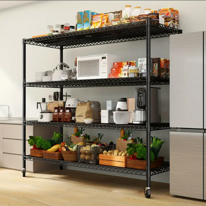 (판매완료) 4단 와이어 렉 60 x 24x 75.6"