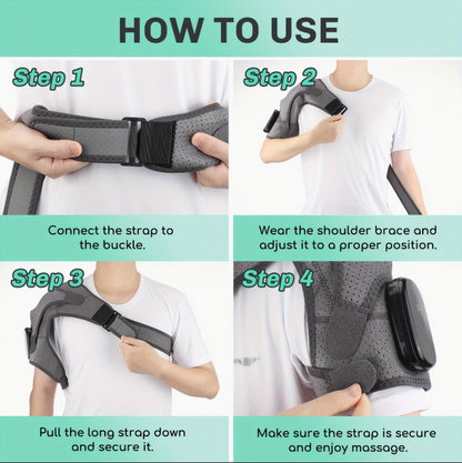 (신품) 어깨 찜질 + 진동 마사지