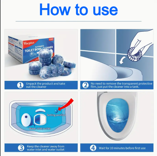 (신품) 자동 변기청소 태블렛 100개