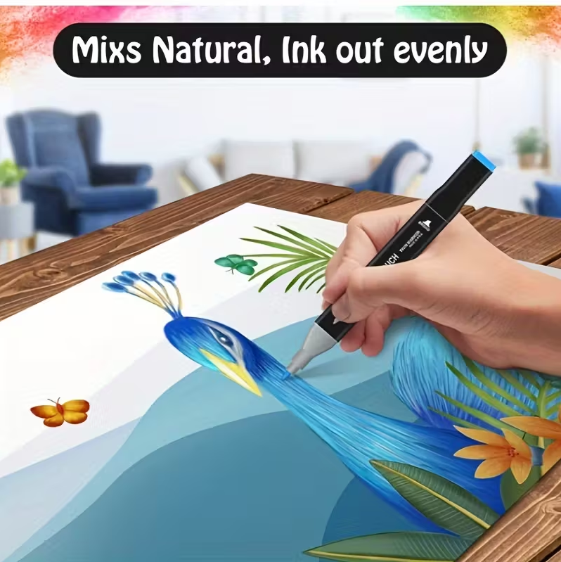 (신품) 더블팁 형광 마커 24개 Set