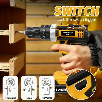 임팩트 드릴 398in-lbs 21V 2Ah x2