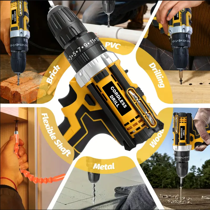 임팩트 드릴 398in-lbs 21V 2Ah x2