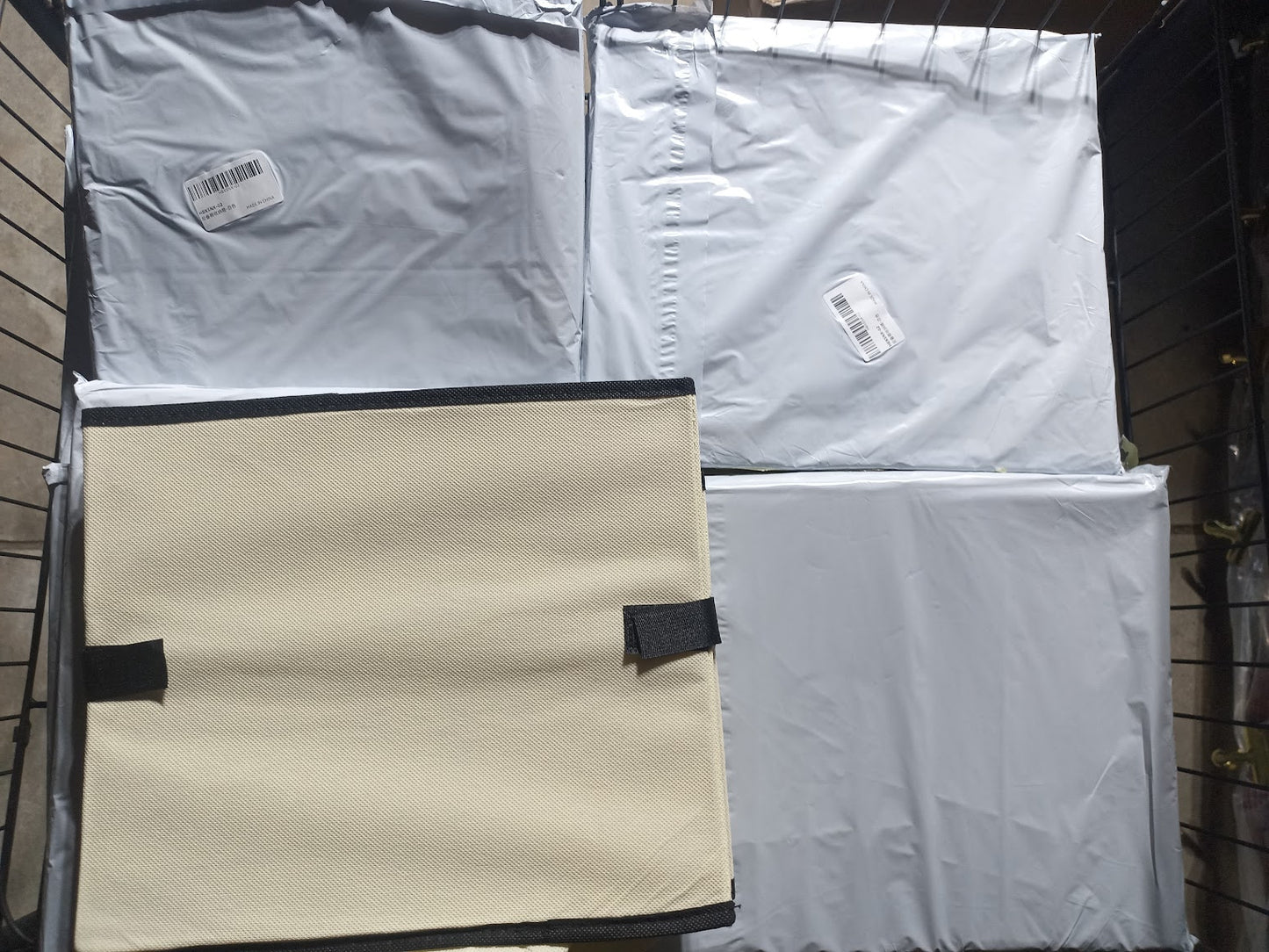 (신품) 차 트렁크 정리박스 - 베이지