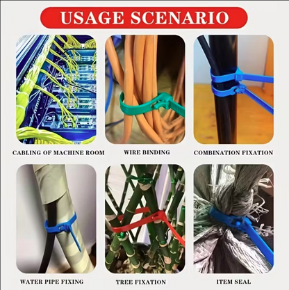 재사용가능 케이블 타이 12인치 - 100개