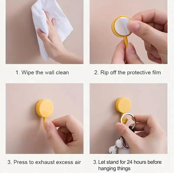 (신품) Self-Adhesive Hooks 10개 (색상중복)