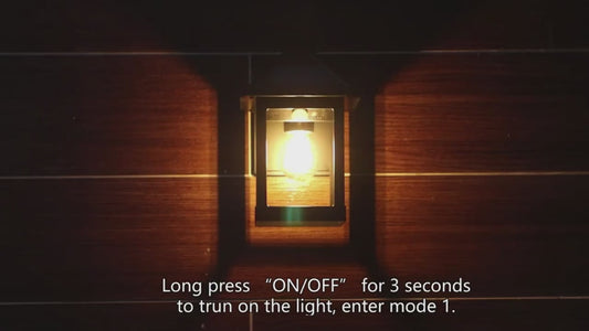 태양광 자동충전 벽 랜턴 - 2개 세트