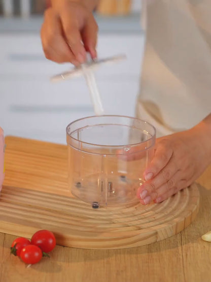 3-IN-1 Cordless Mini Chopper & Slicer (See Description)