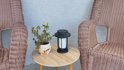 Flickering Solar Glass Lantern