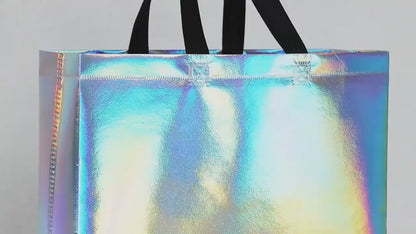 Holographic Gift Bags - 10 Pcs
