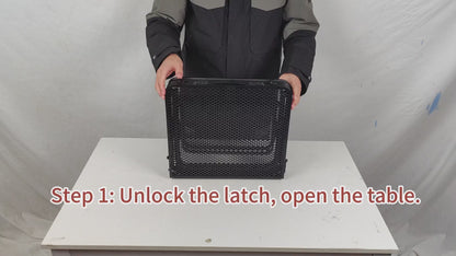 Low-Profile Metal Mesh Table