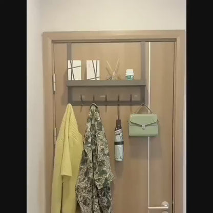 문에 거는 옷걸이